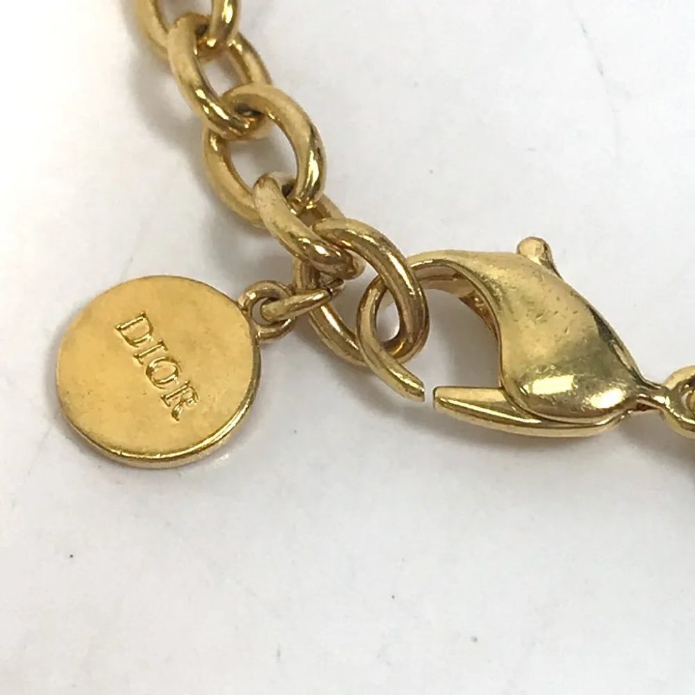 Christian Dior Danseuse Etoile Danseuse Etoile Choker Chain Necklace Metal Gold - Picture 3 of 8